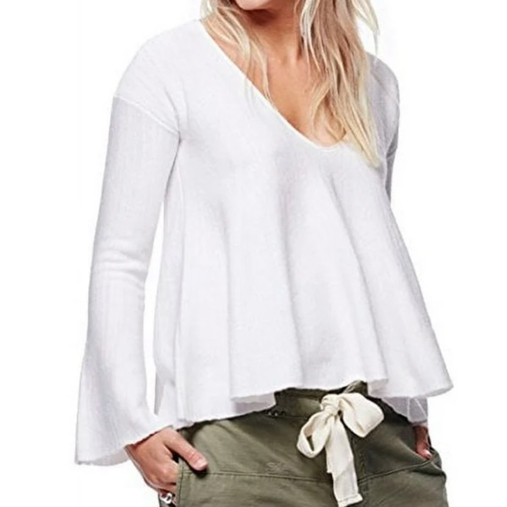 NWT Free People Sundae Sweater in White